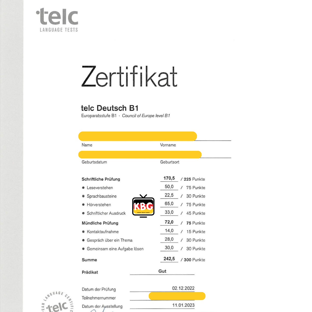 คุณวี Telc B1 + คำศัพท์ละบาท